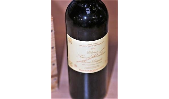 3 flessen à 75cl rode wijn château Saint Corbia, 2012